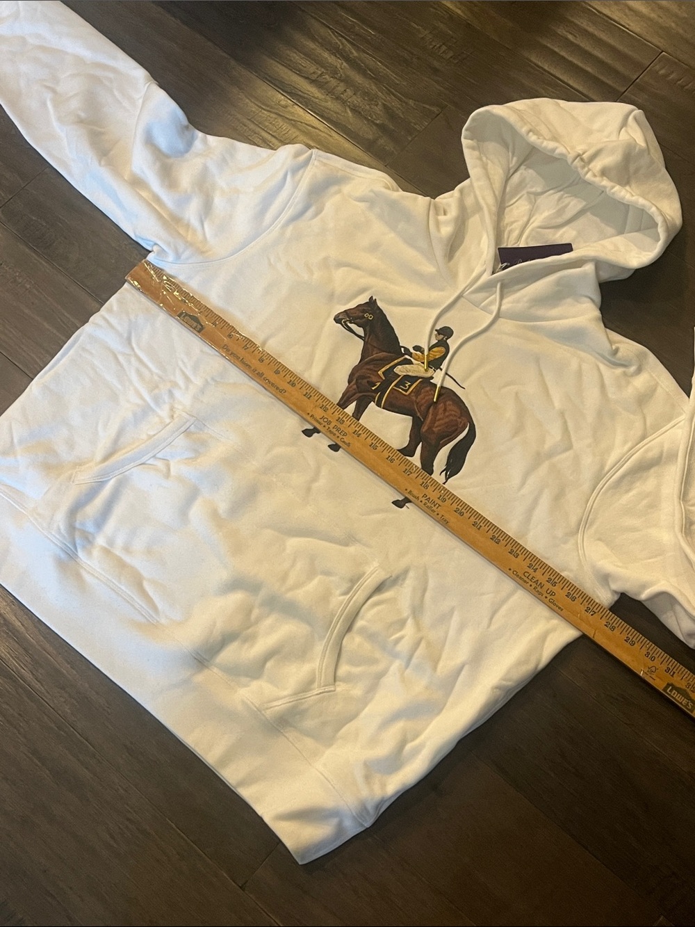 Ralph Lauren Purple Label Large Horse Hoodie Made in Italy new Mens Size XXL - Picture 5 of 8